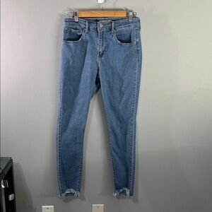 Levi's 721 Jeans Womens Size 10 Size 30 Light Blue High-Rise Skinny Denim Jean